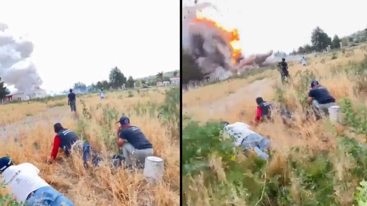 VIDEO | Momento exacto de la explosión del polvorín en Tultepec, Estado de México