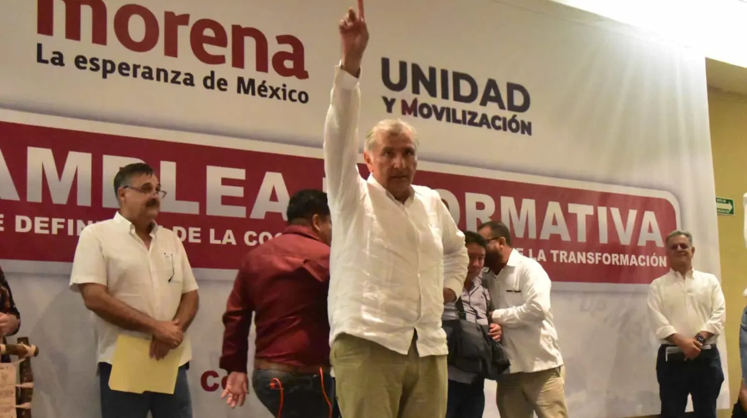 Adán Augusto López llama a prepararse para que siga la cuarta transformación en visita por Cajeme 