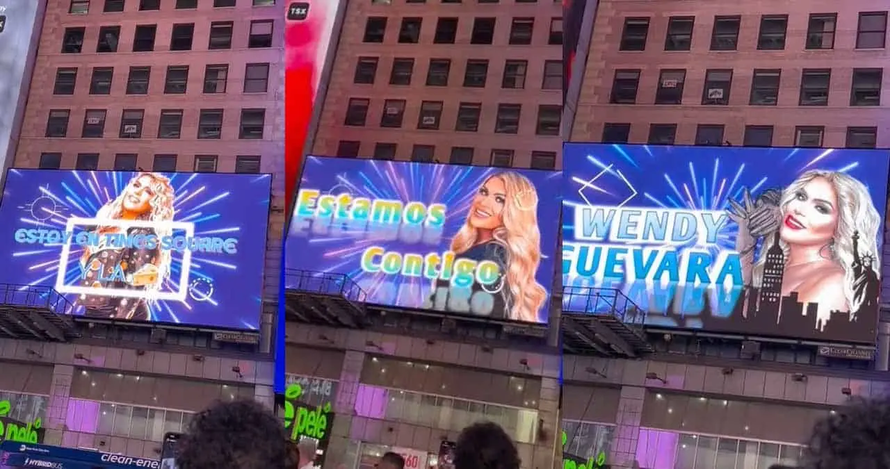 Wendy Guevara en Times Square