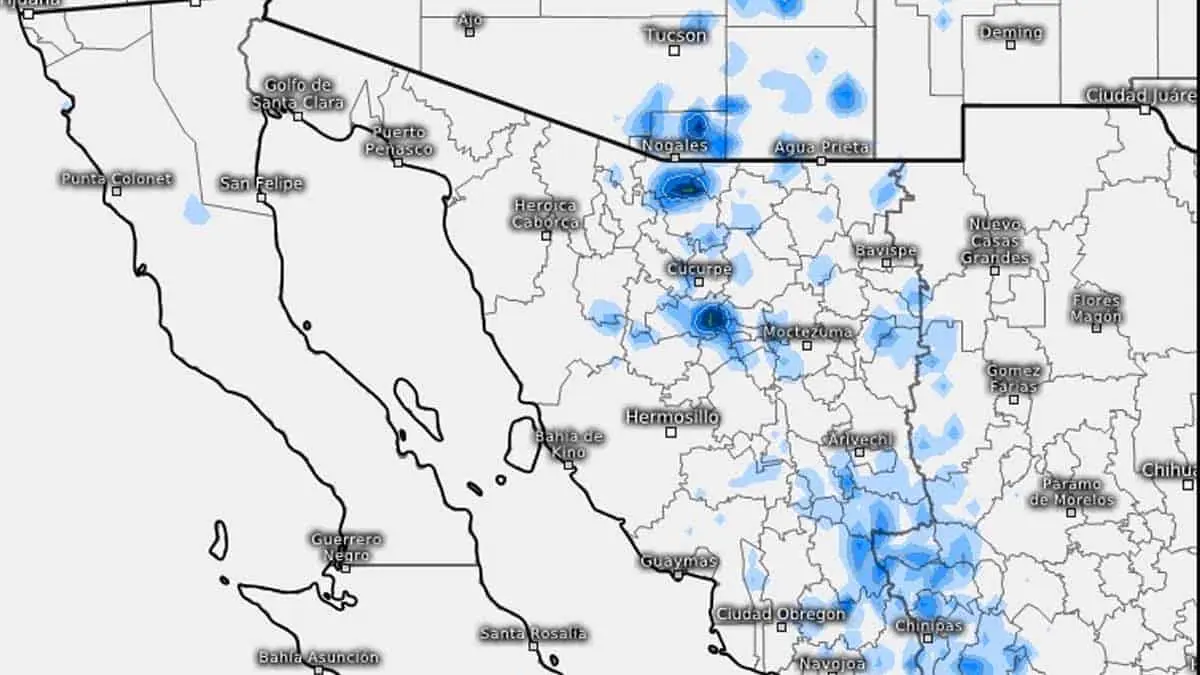 Clima en Sonora. Lloverá en estos municipios; ve en cuáles