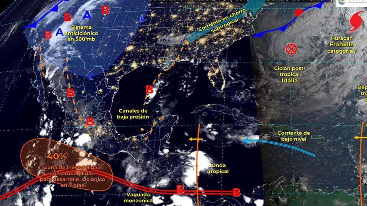 Clima en Sonora: este viernes se pronostican lluvias muy fuertes para la entidad