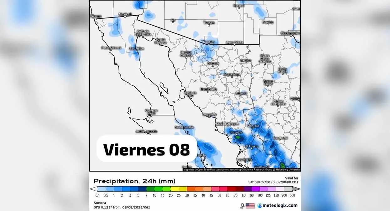 Clima en Sonora: ¿Hay probabilidades de lluvia para hoy en el estado?