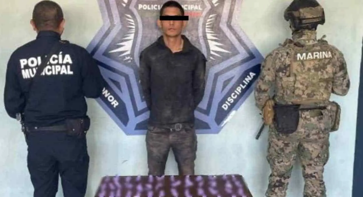 Policías Municipales capturan a sujeto con droga en Cajeme