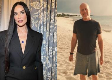 Demi Moore devastada por que su ex marido Bruce Willis ya no la reconoce, esto reveló