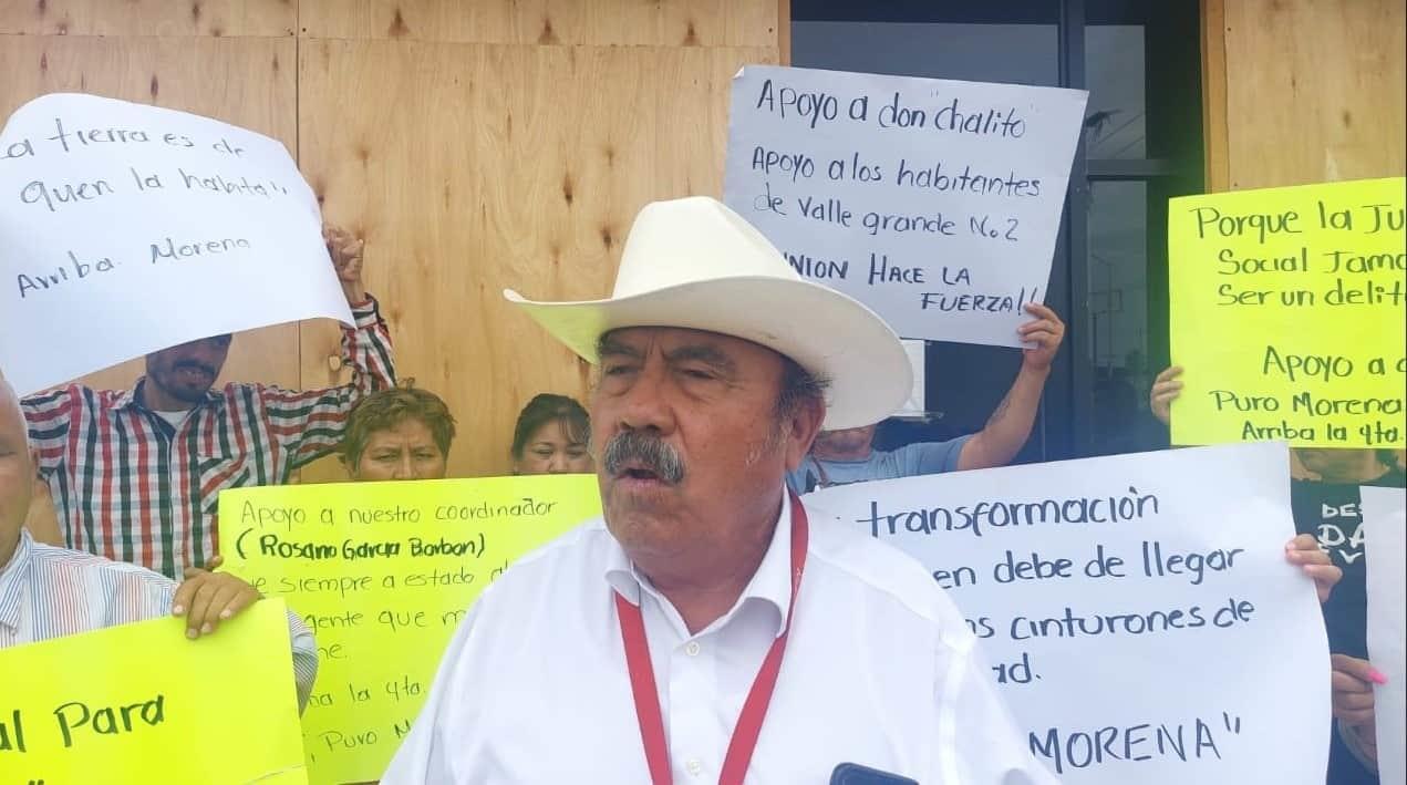 Protestan vecinos de la invasión Valle Grande 2 en Navojoa ante la FGJE