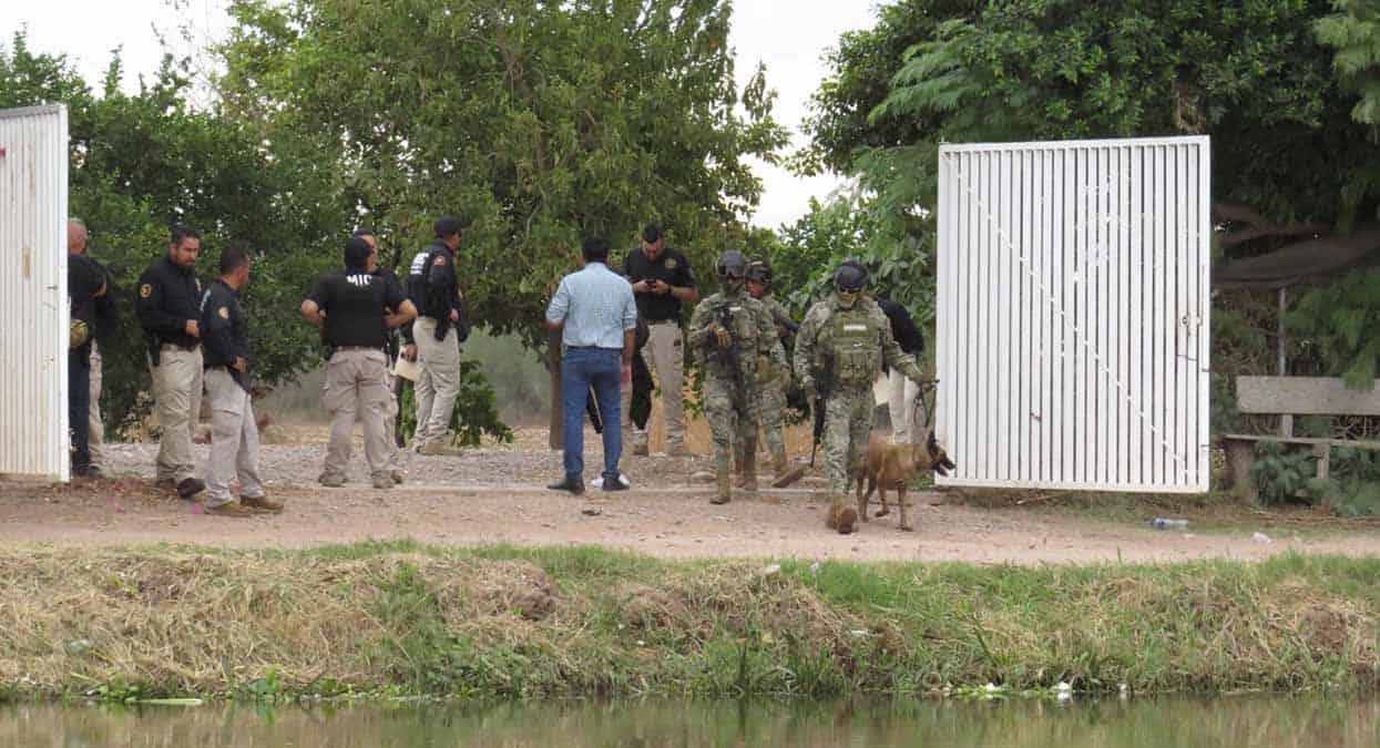 Autoridades catean rancho en el Predio Argentina ubicado en el Valle del Yaqui