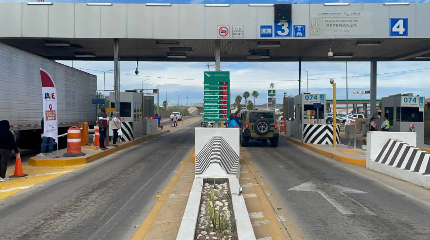 Toman caseta de Esperanza; exigen libre tránsito