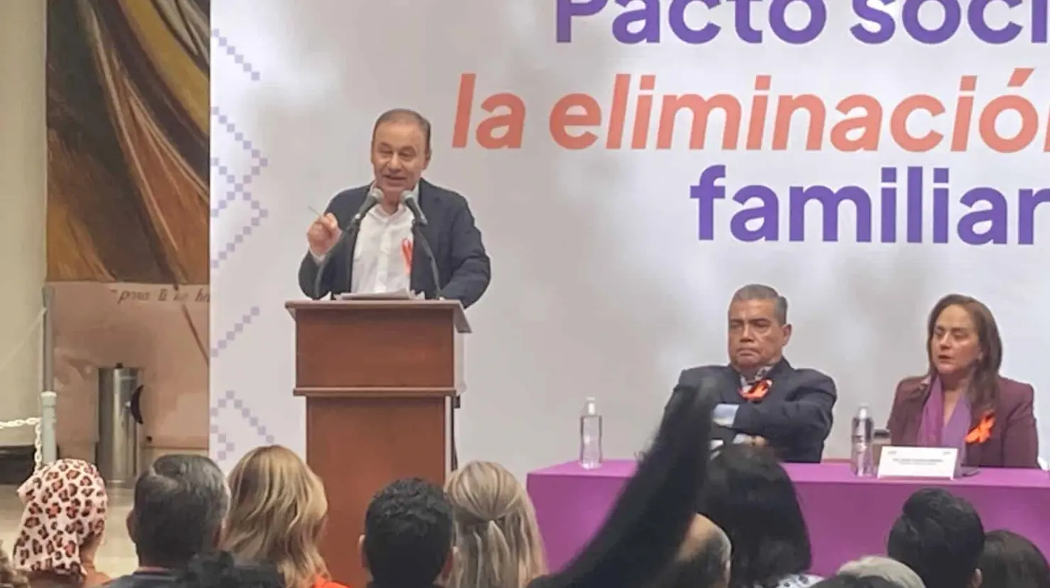 Alfonso Durazo llama a romper la cadena de violencia familiar