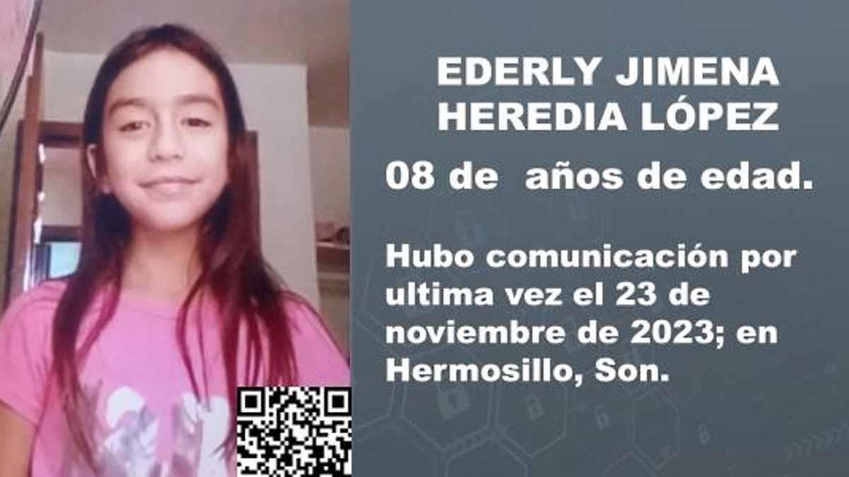 Piden ayuda para encontrar a la menor Ederly Jimena, sustraída ilegalmente por su mamá