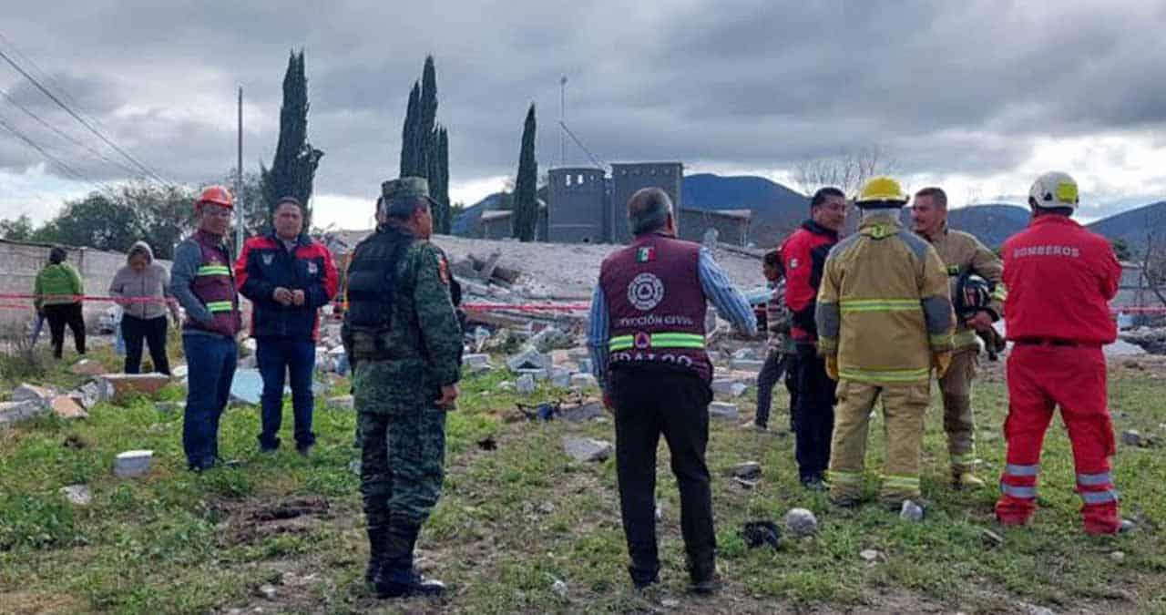 Explota polvorín en Hidalgo dejando 5 personas sin vida y 3 lesionadas