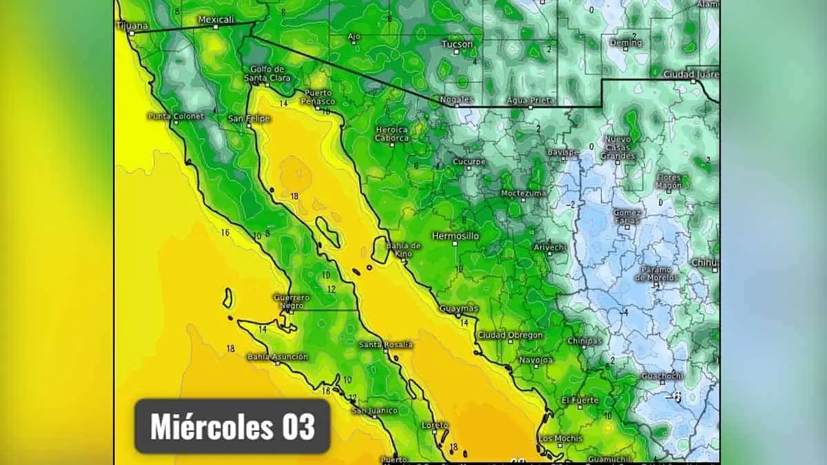 Clima en Sonora: Dos nuevos frentes fríos amenazan a la entidad; uno afectará a Hermosillo