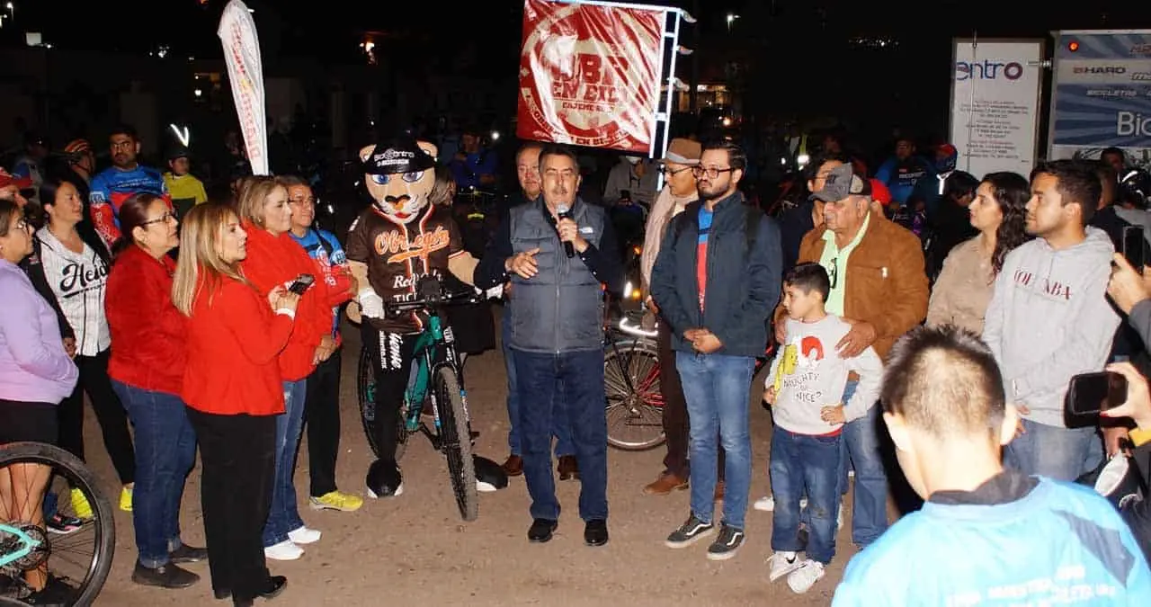 OBR en Bici festeja en grande 500 pedaleadas; el alcalde de Cajeme, Javier Lamarque dio el banderazo de salida