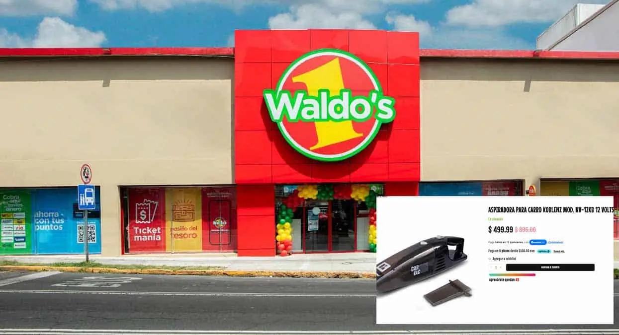 Waldo´s remata aspiradora para carro por menos de 500 pesos