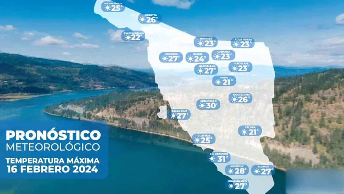 Clima en Sonora: ¡Guarda las cobijas! Conagua advierte temperaturas de 30 °C en la entidad