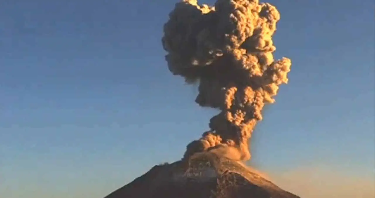 VIDEO | Popocatépetl registra fuerte explosión, esta tarde
