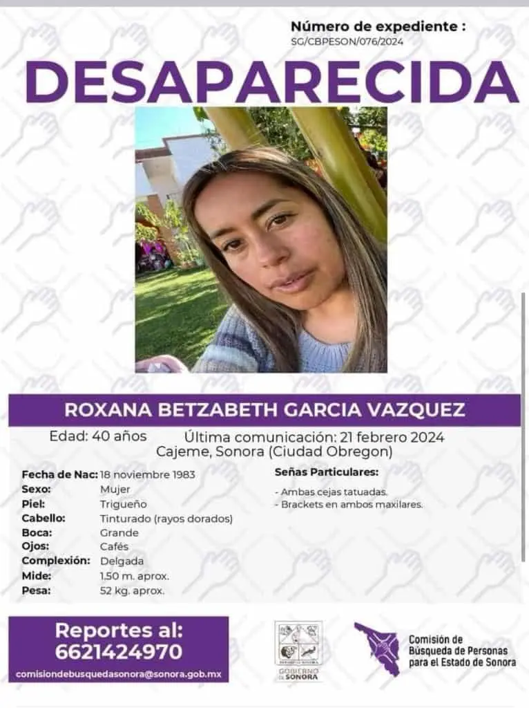Desaparece familia que viajaba a Sonoyta en Ciudad Obregón
