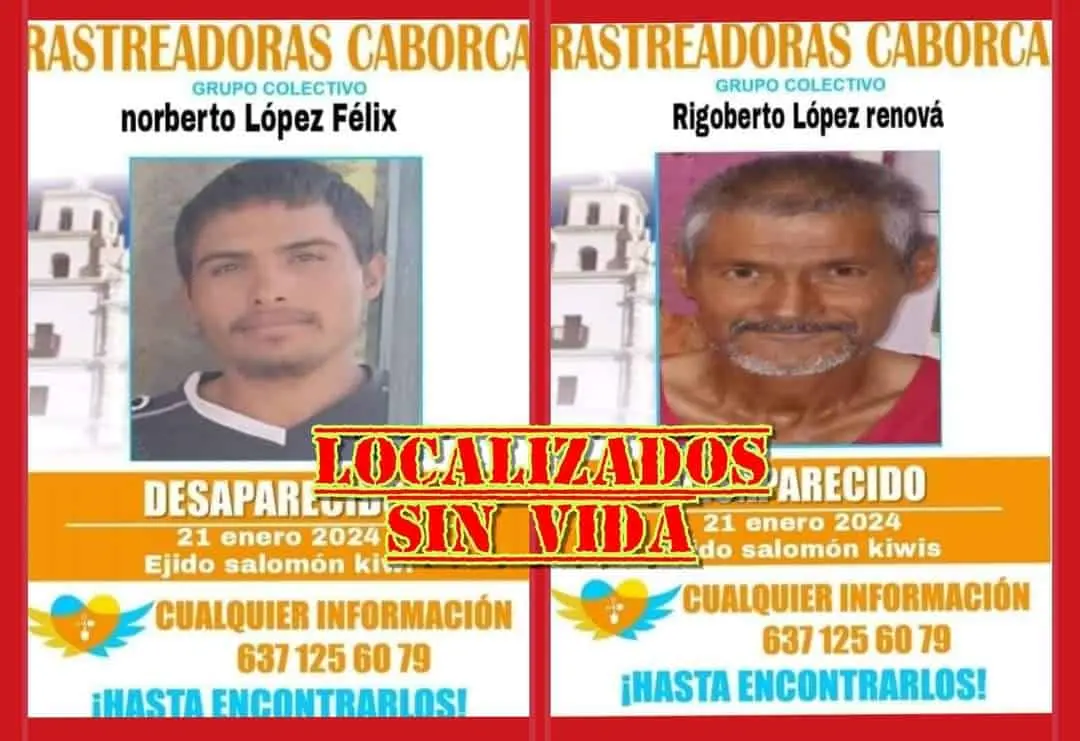 Encuentran sin vida a familia desaparecida en Caborca, Sonora