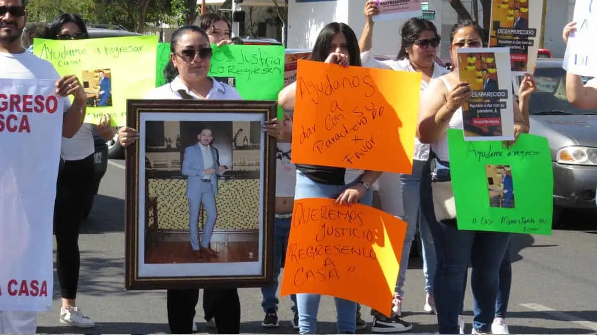 Se manifiestan familiares de joven “levantado” en Cajeme; exigen avance en las investigaciones