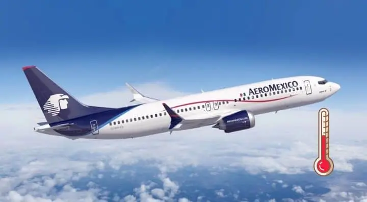 Aeroméxico aplica restricciones en vuelos por calor en la CDMX