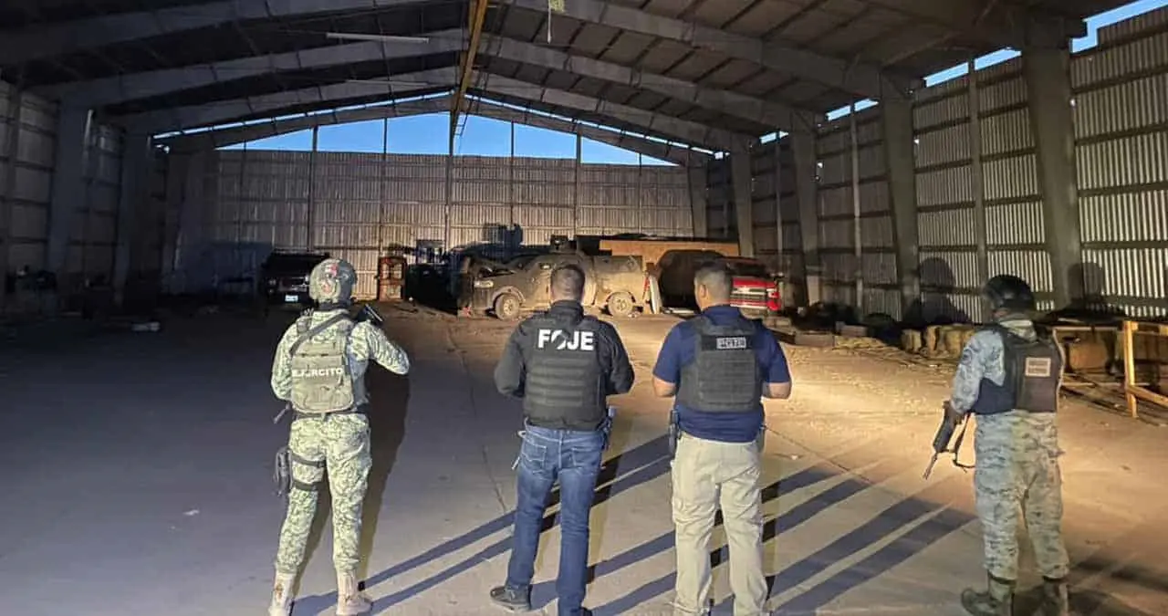 Aseguran taller donde construía autos blindados