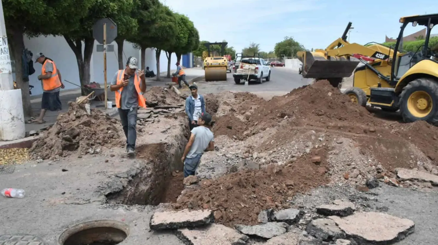 Rehabilitan crucero conflictivo en Ciudad Obregón; previenen a ciudadanos