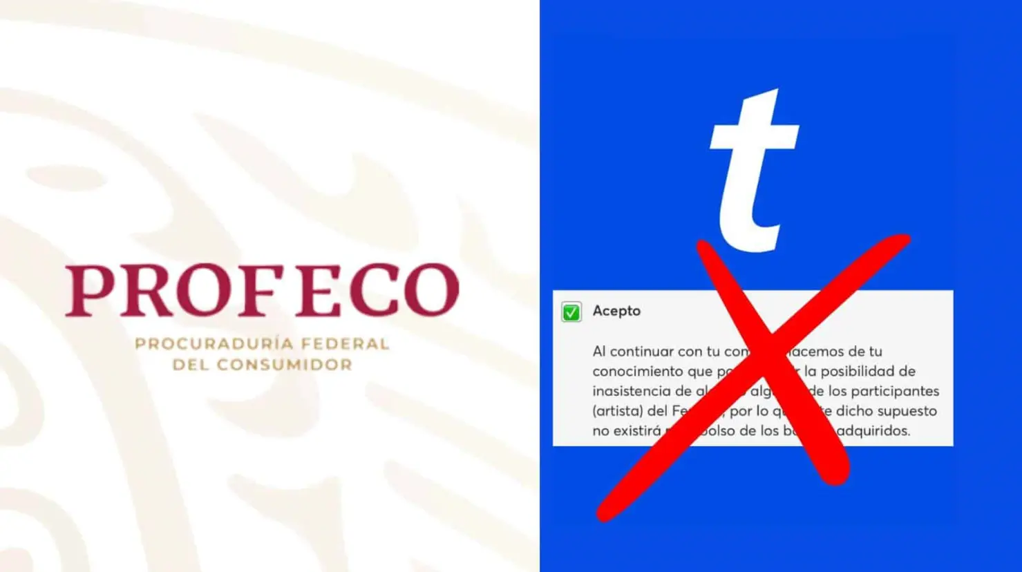 Ticketmaster cancela nueva cláusula de no reembolso tras llamado de Profeco