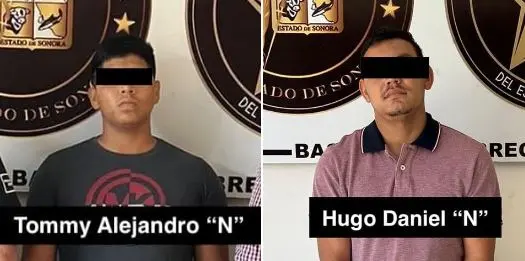 Detienen a par de gatilleros en Cajeme