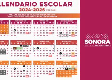 SEC Sonora confirma calendario escolar 2024-2025; estos serán los días festivos