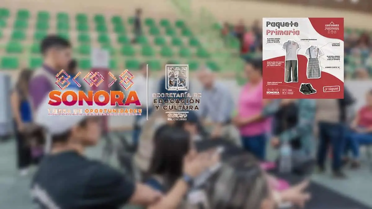 SEC: Estas son las fechas y horarios de entrega de uniformes escolares en Sonora