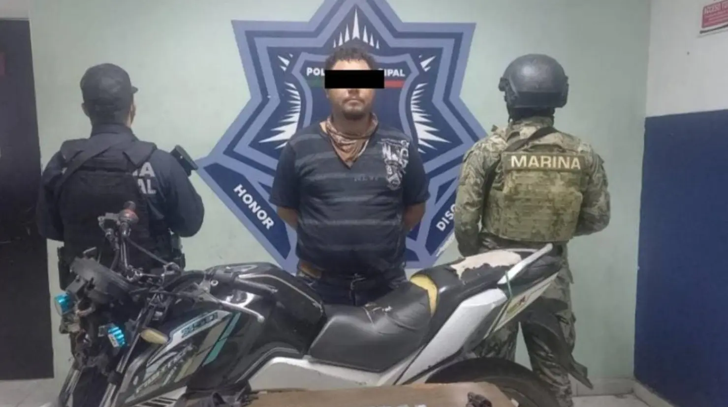 “Cae” motociclista armado en Posada del Sol en Ciudad Obregón