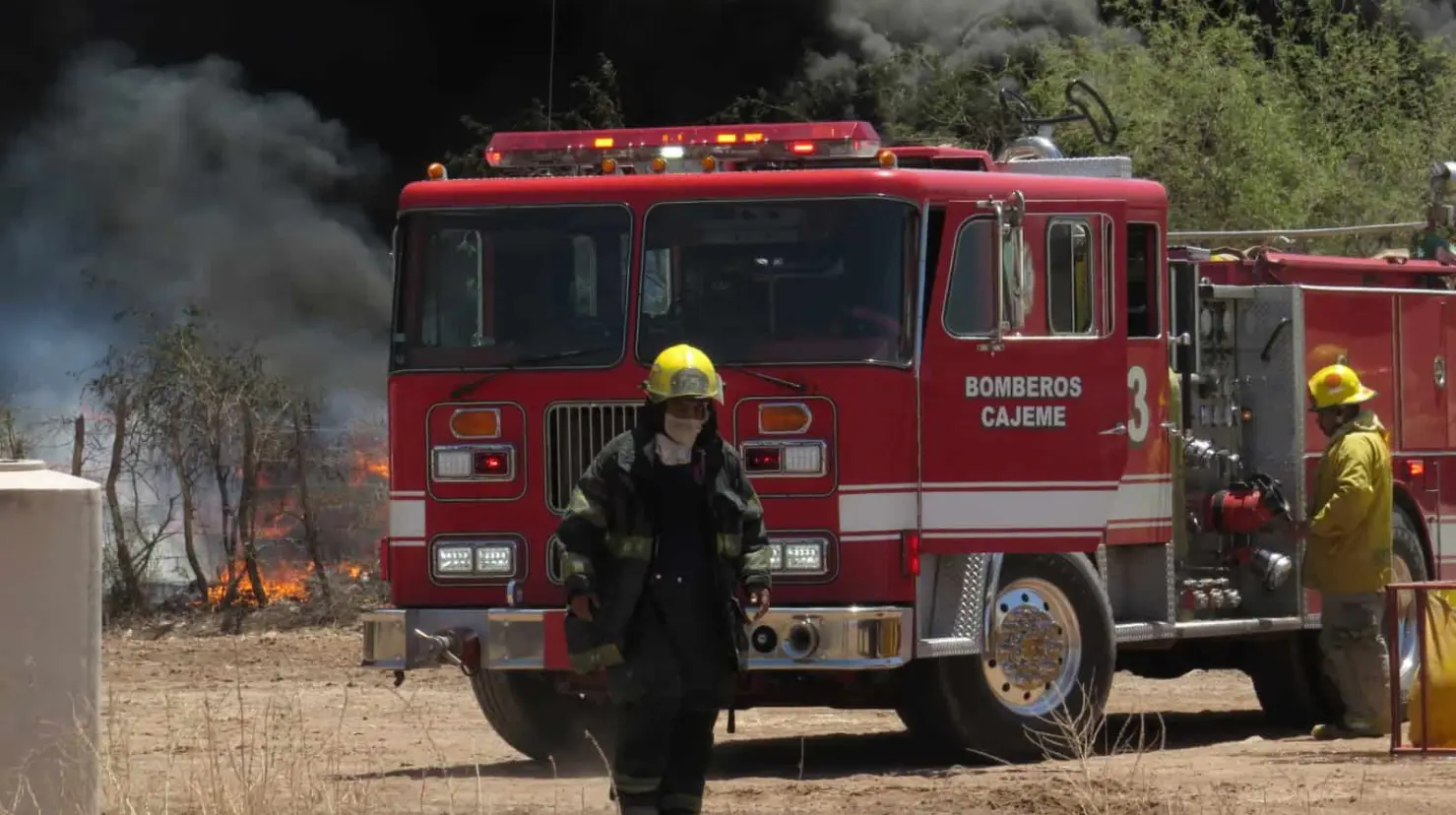 Por el calor, Bomberos de Cajeme esperan se incrementen los incendios
