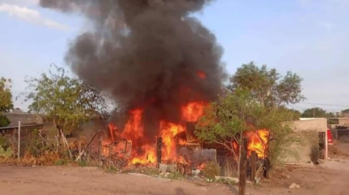 Adulta mayor queda atrapada en incendio en Empalme