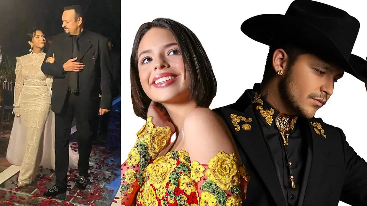 Christian Nodal y Ángela Aguilar posaron para su primera foto como esposos