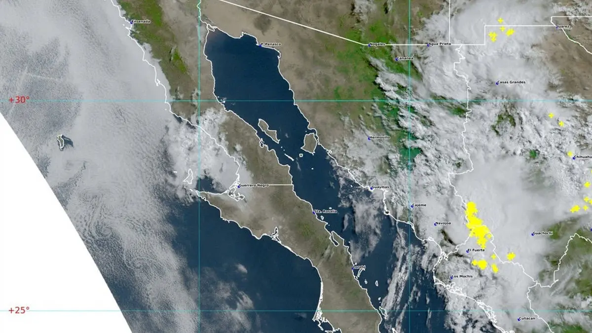 Alertan por tormentas en Sonora en las próximas seis horas