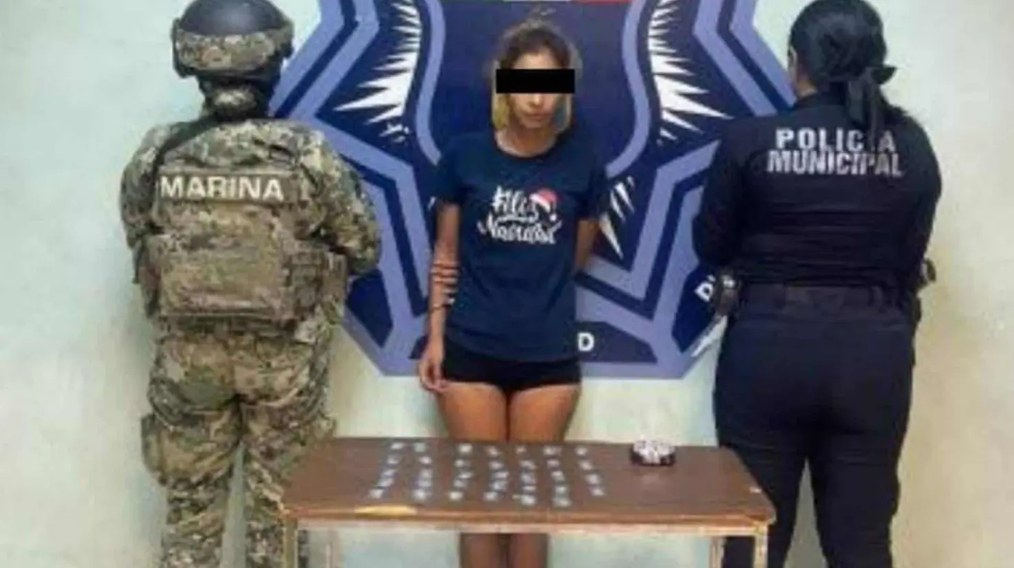 Detienen a mujer con droga en Cajeme 