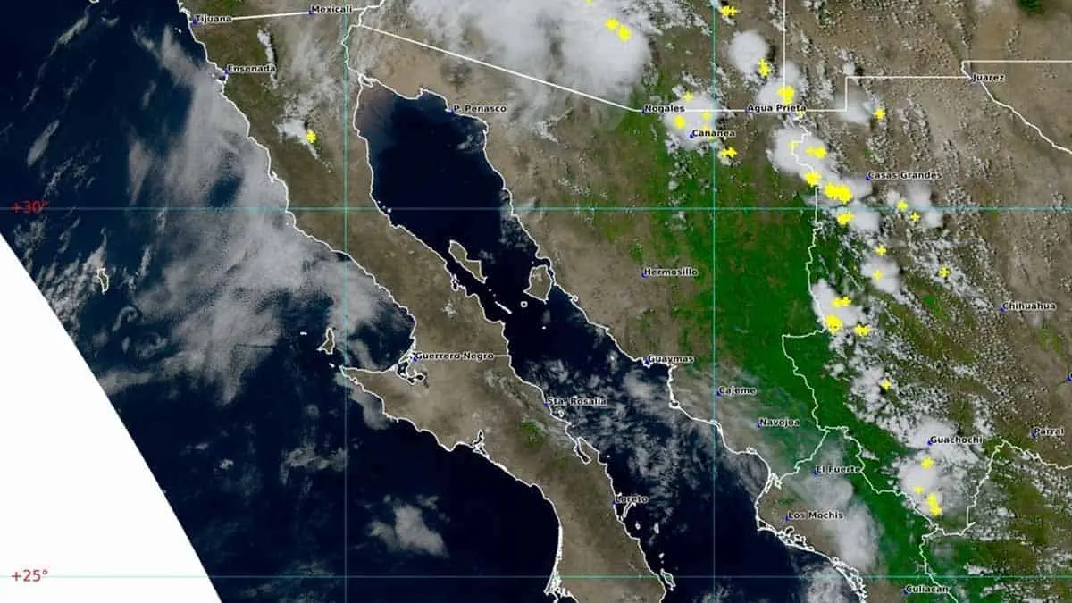 ¡Tome precauciones! Se esperan lluvias en las próximas horas en estos municipios de Sonora