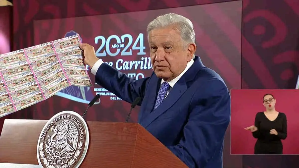 AMLO anuncia Gran Sorteo Especial de la Lotería Nacional del 15 de septiembre