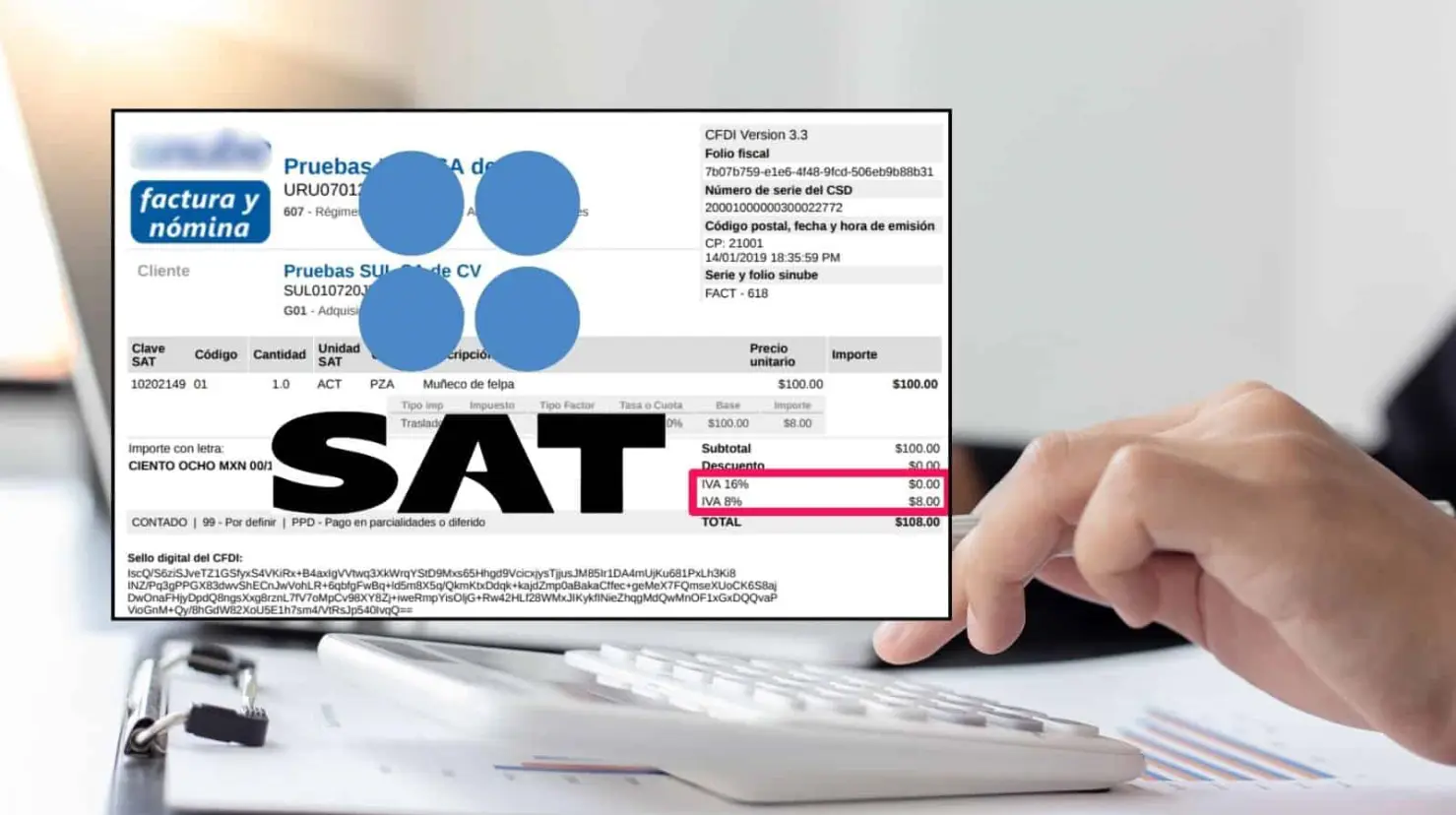 SAT: ¿Es legal o ilegal que te cobren el IVA al pedir una factura?