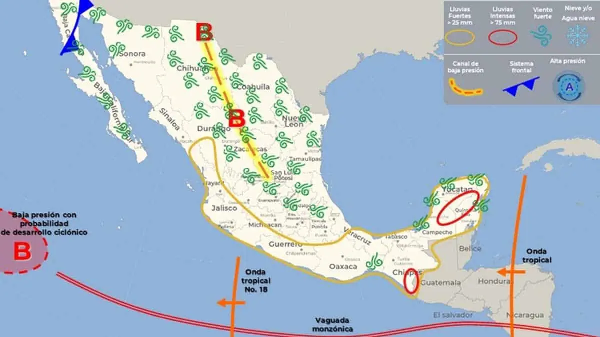 Clima en Sonora hoy 24 de agosto: Este es el pronóstico de lluvias en algunos municipios de la entidad