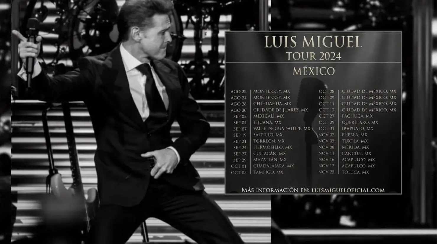 Luis Miguel: Esta es la gira del “Rey del Sol” en su regreso a México