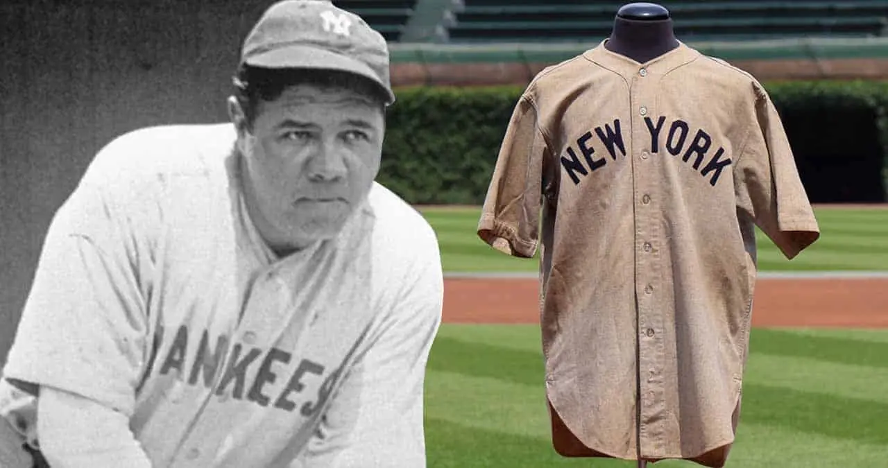Jersey de Babe Ruth se vende a un precio increíble en subasta