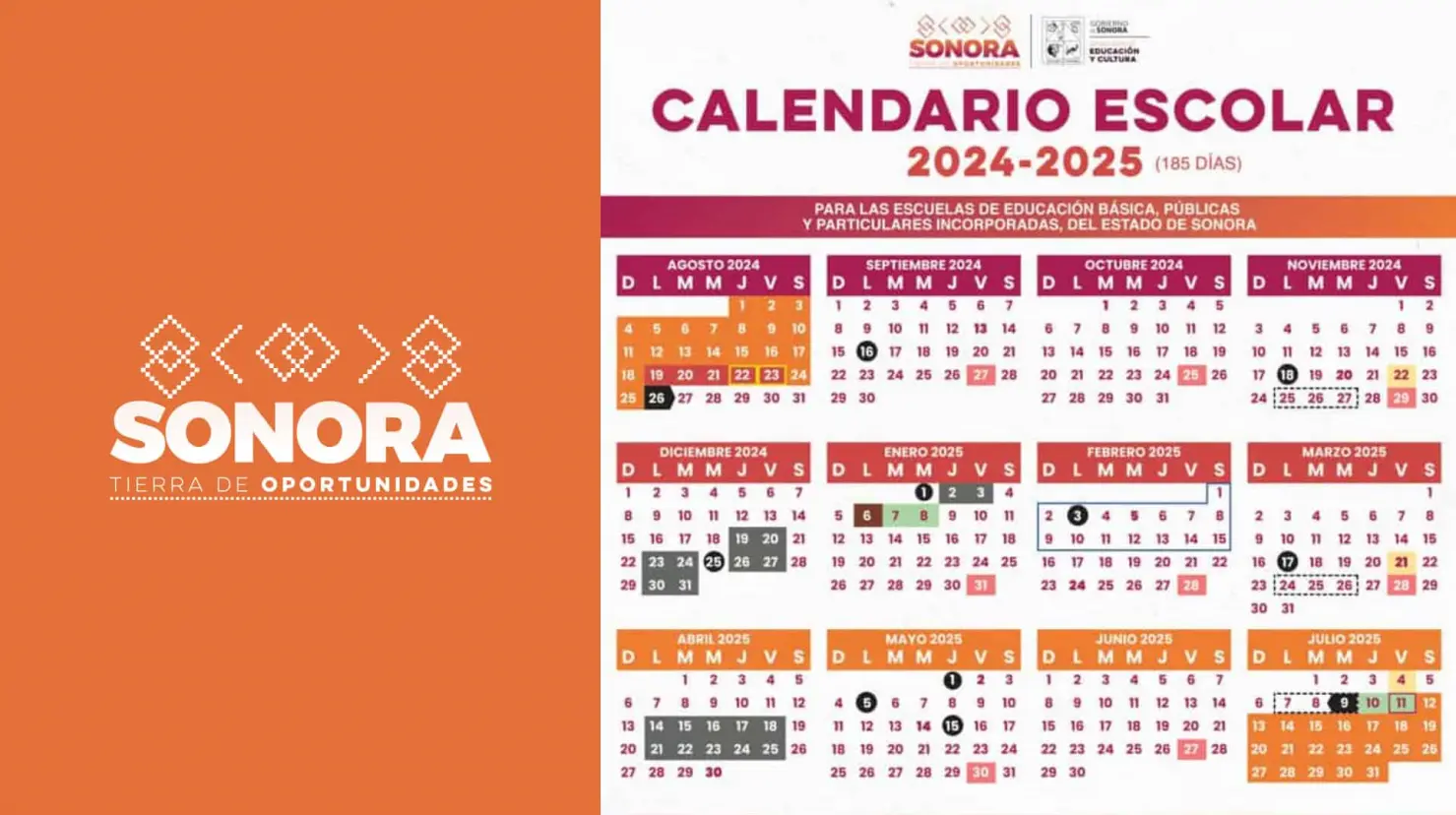 Calendario SEC Sonora 2024-2025; ¿cuándo serán las vacaciones de invierno?