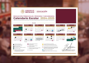 Calendario Escolar 2024-2025 de la SEP: ¿cuáles son los 18 días que no habrá clases?