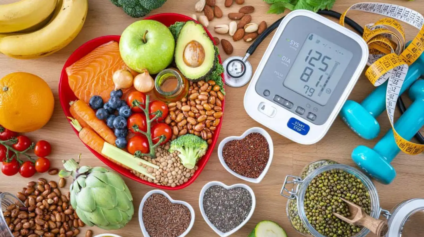 Hipertensión: Una dieta adecuada puede ayudarte a controlar la presión arterial alta