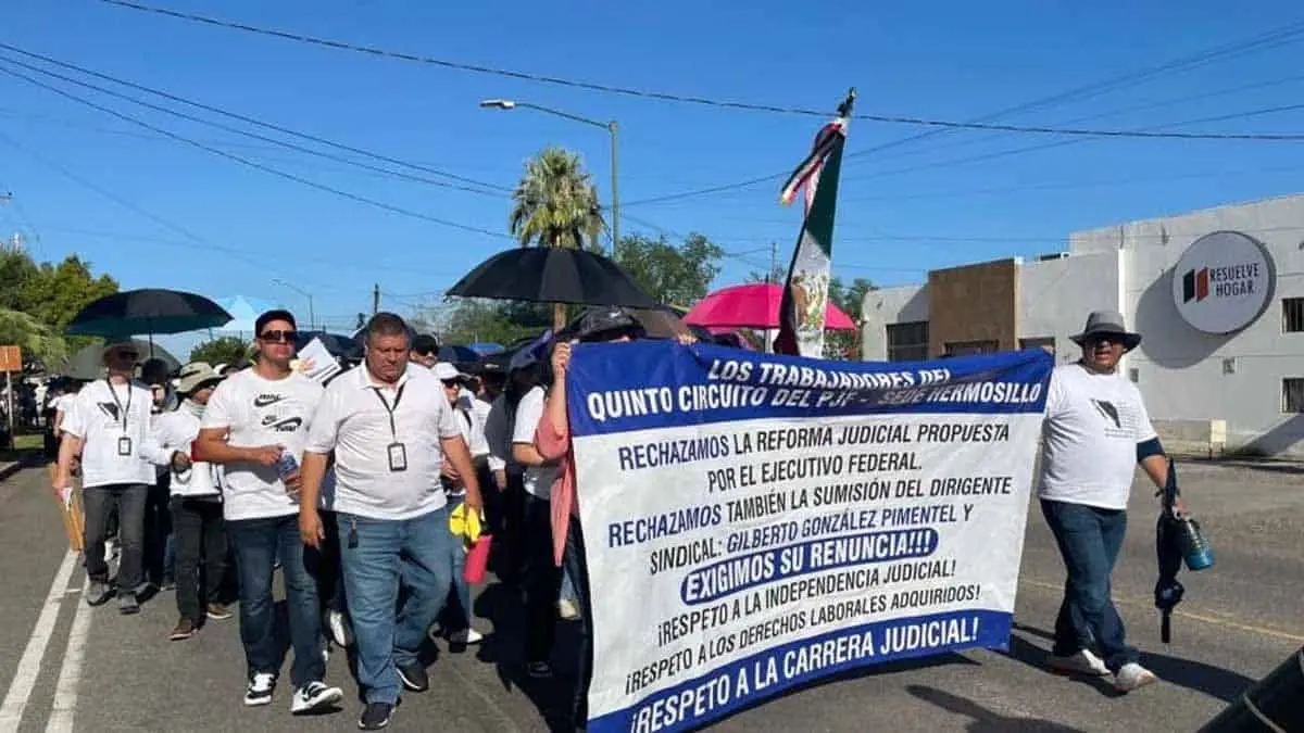 Paro del PJF deja leves afectaciones en la Canaco de Hermosillo, Sonora