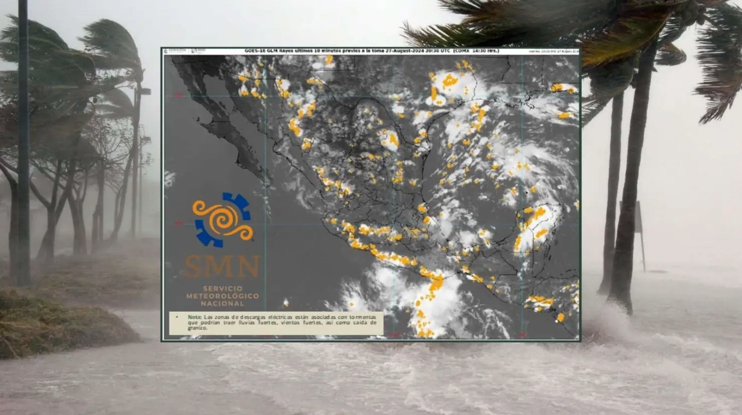 Clima en México para miércoles 28 de agosto; lluvias intensas en más de 20 Estados