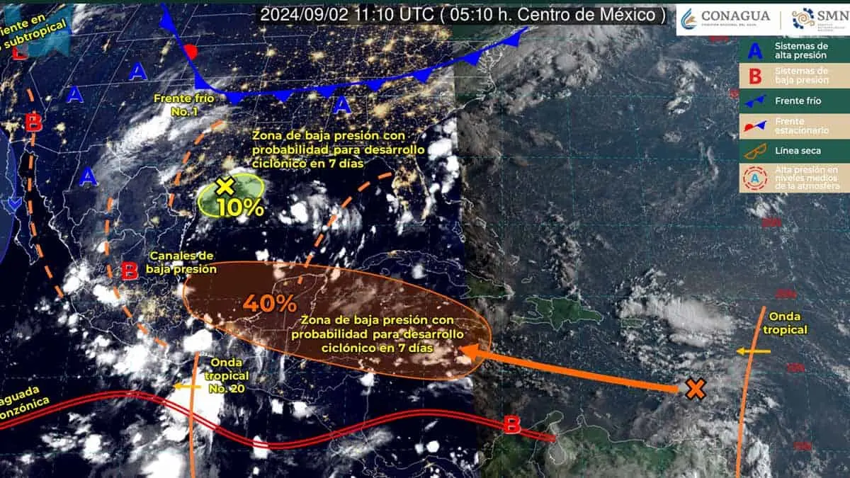 Frente Frío, monzón mexicano y onda tropical azotarán al país; ¿afectarán a Sonora?