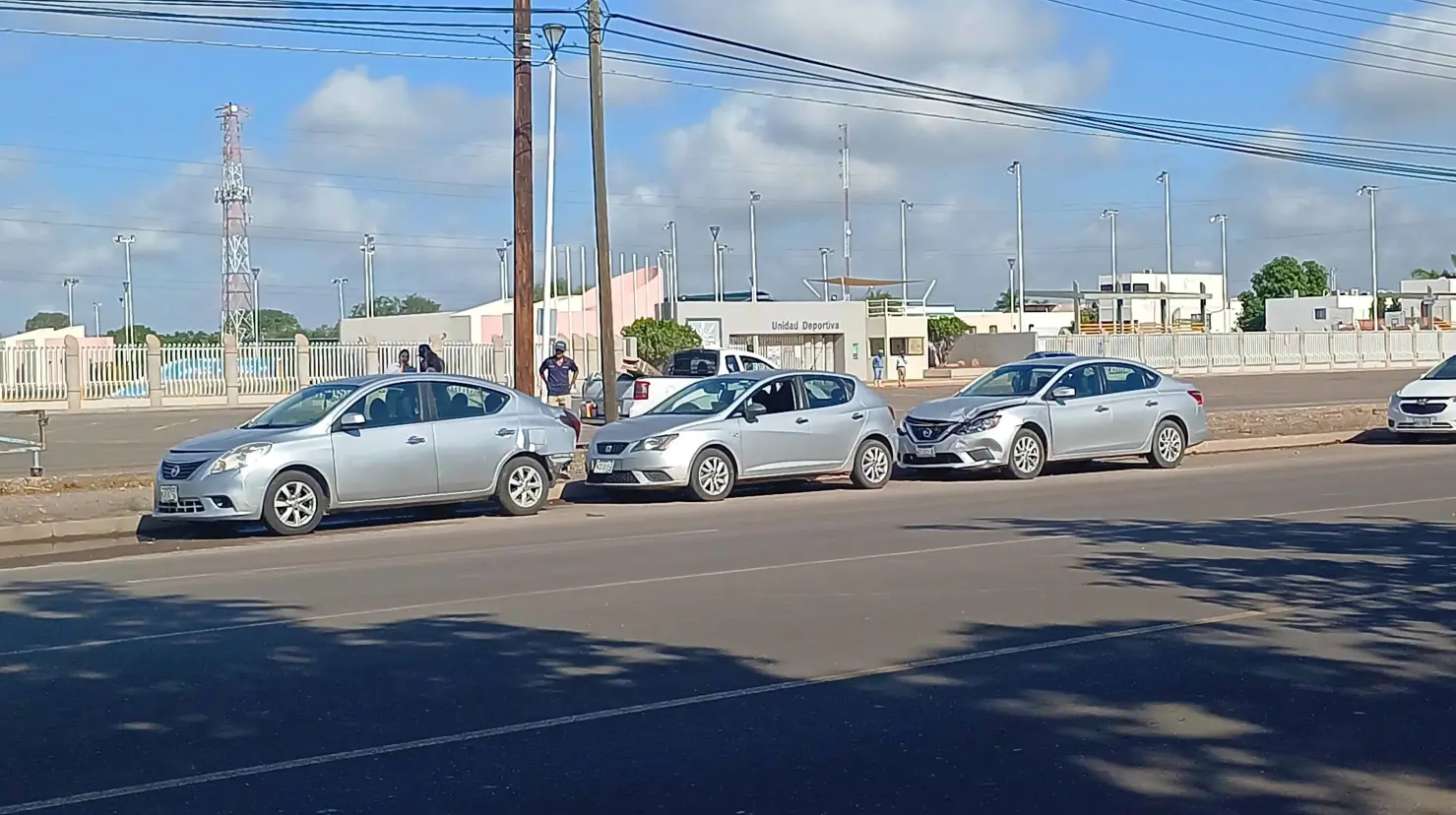 Chocan por alcance frente a la Laguna del Náinari en Cajeme 