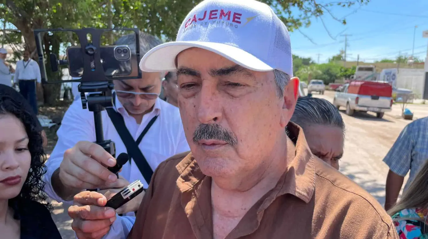 El alcalde afirmó que las lluvias de los días recientes no han afectado las calles de Ciudad Obregon. Foto: Javier Zepeda