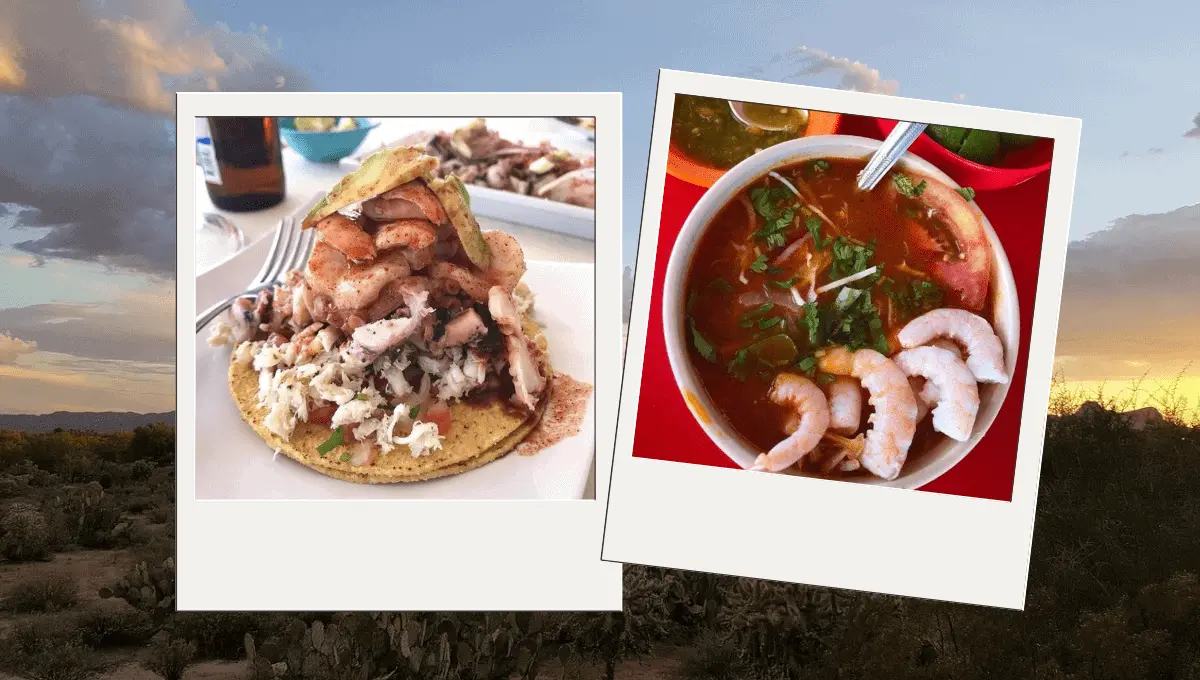 Platillos típicos de Sonora. Fuente: Canva, Pixabay/icondigital, Instagram @goodfoodmexicocity @fancyfatass